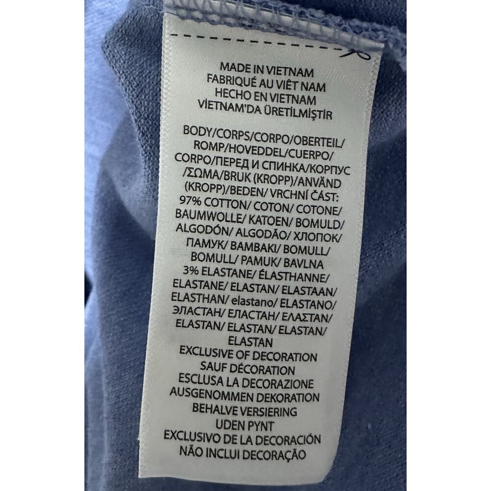 POLO RALPH LAUREN Mens Custom Fit Blue Shirt Pony Stretch Mesh XL - Picture 7 of 9